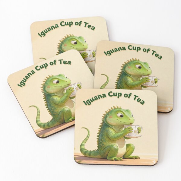 Item preview, Iguana (I want a) cup of Tea - Funny Animal Tea Item designed and sold by WinnifredH.
