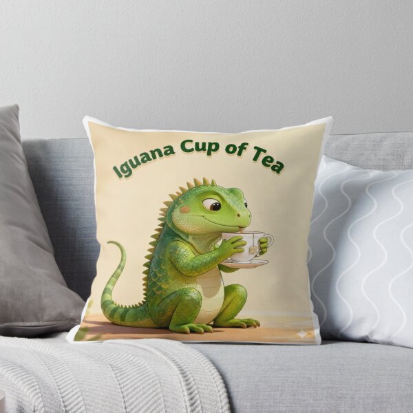 Item preview, Iguana (I want a) cup of Tea - Funny Animal Tea Item designed and sold by JW Best Life Ever Designs and More.