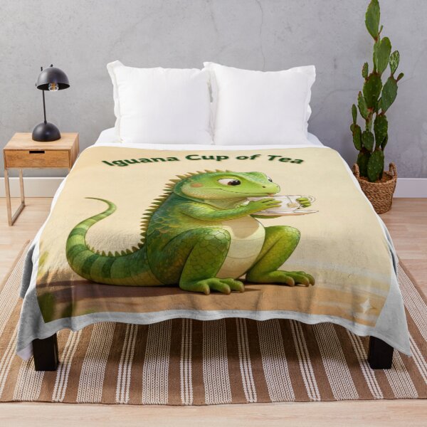 Item preview, Iguana (I want a) cup of Tea - Funny Animal Tea Item designed and sold by WinnifredH.