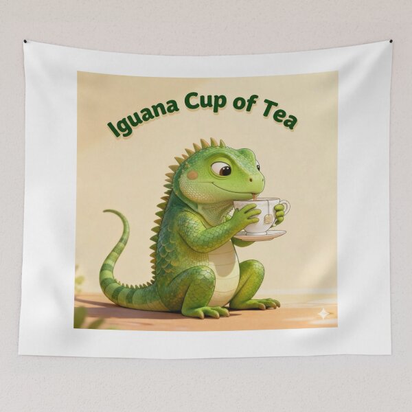 Item preview, Iguana (I want a) cup of Tea - Funny Animal Tea Item designed and sold by JW Best Life Ever Designs and More.