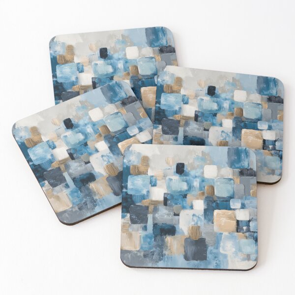 Item preview, Geometric Blue Abstract Composition designed and sold by lautir.