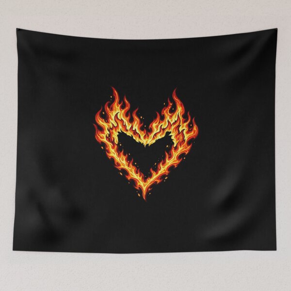 Item preview, Fire Heart designed and sold by Crazycatgraphic.