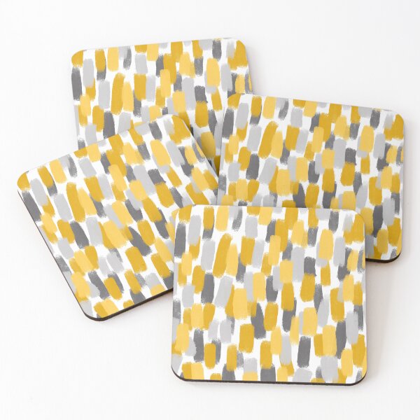 Item preview, Grey and Yellow Brush Strokes Effect designed and sold by OneThreeSix.