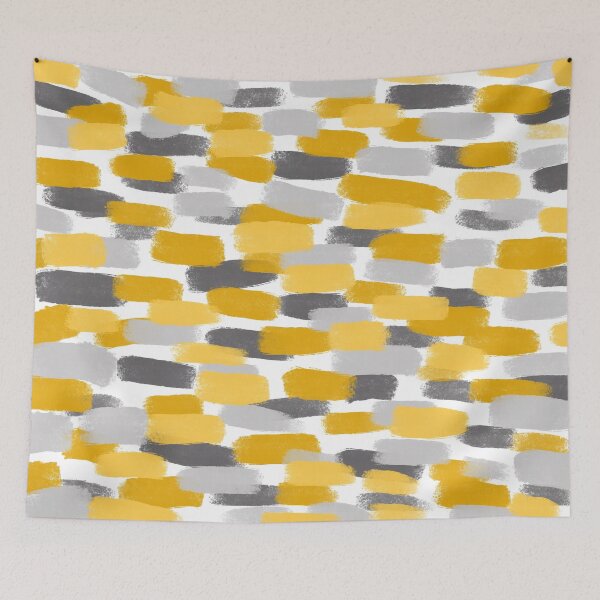 Item preview, Grey and Yellow Brush Strokes Effect designed and sold by OneThreeSix.