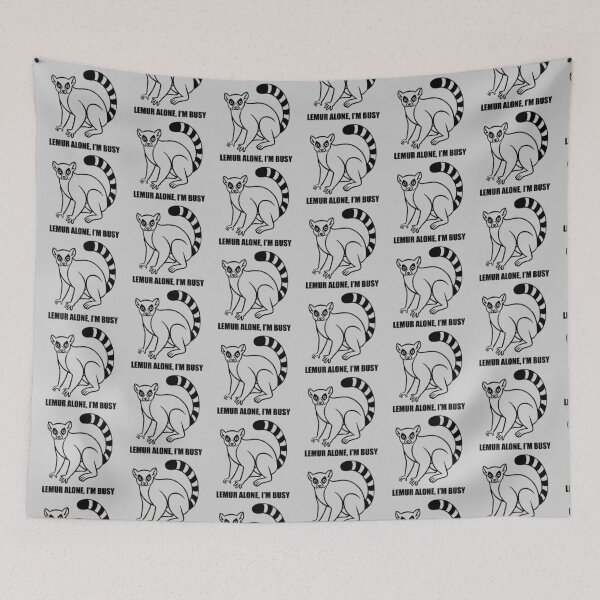 Item preview, Lemur Alone, I’m Busy designed and sold by DKBCreations.