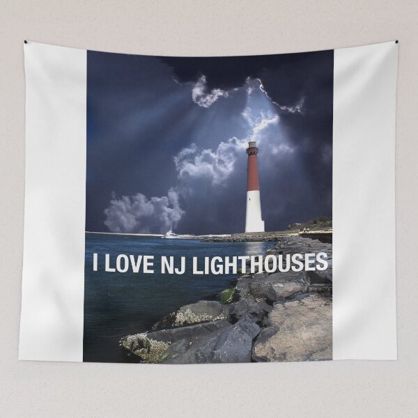 Item preview, I LOVE NJ LIGHTHOUSES designed and sold by SKIP WILLITS FINE ART.