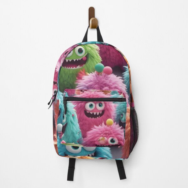 Item preview, Colorful fluffy monster group – Fun kawaii design designed and sold by Mauswohn.