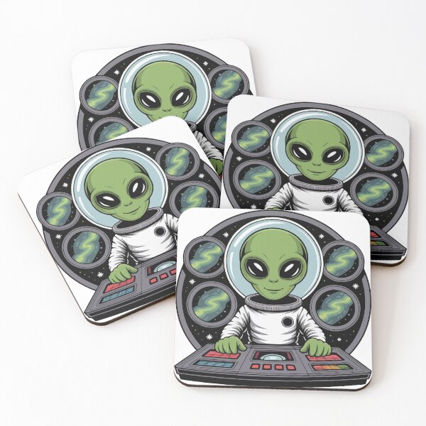 Item preview, Alien Astronaut DJ Controlling Spaceship Console designed and sold by popcorntot.