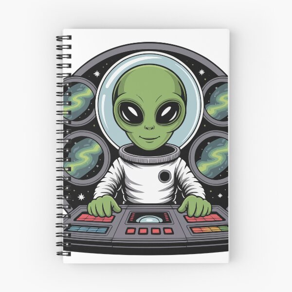 Item preview, Alien Astronaut DJ Controlling Spaceship Console designed and sold by popcorntot.