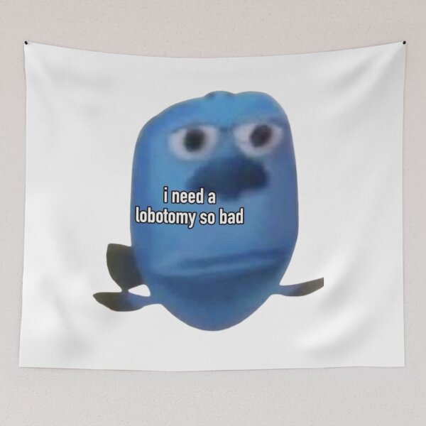 Item preview, Burnout Mental Health Meme | Brain Fog Lobotomy Fish designed and sold by theintentionalteacher.
