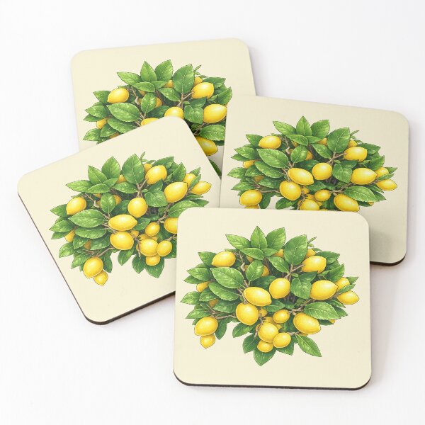 Item preview, Fresh Yellow Lemons on Green Branches designed and sold by NatureFloralArts.