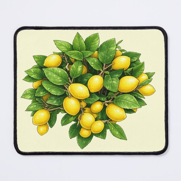 Item preview, Fresh Yellow Lemons on Green Branches designed and sold by NatureFloralArts.