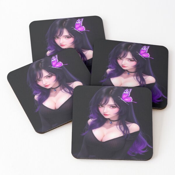 Item preview, Emily | Butterfly Kisses Pretty Girl Art designed and sold by KasaHunterHarem.