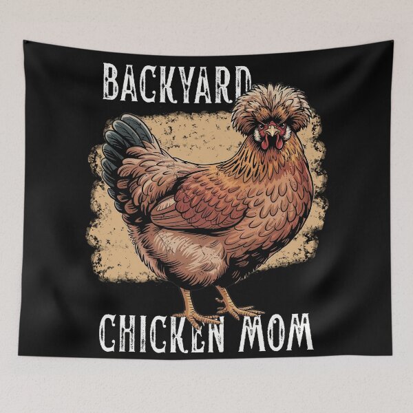 Item preview, Backyard Chicken Mom Polish Hen Design Vintage Farmhouse Art designed and sold by MTJ-Mushrooms.
