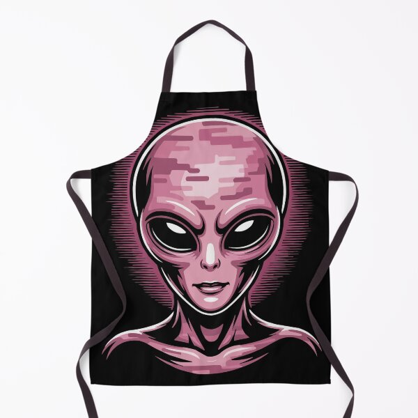 Item preview, Pink Alien Portrait with Dark Sci-Fi Aesthetic designed and sold by popcorntot.