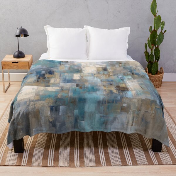 Item preview, Abstract Blue and Brown Composition designed and sold by lautir.