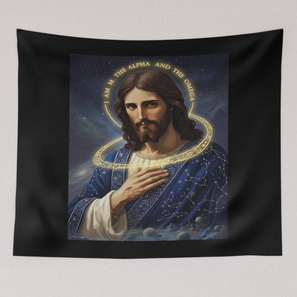 Item preview, Jesus Christ: Alpha and Omega Portrait designed and sold by 7She.