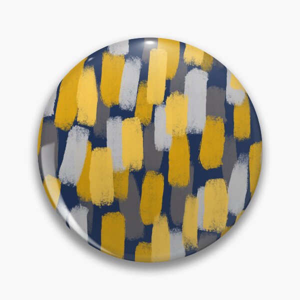 Item preview, Abstract Grey and Yellow Paint Brush Effect on Blue  designed and sold by OneThreeSix.