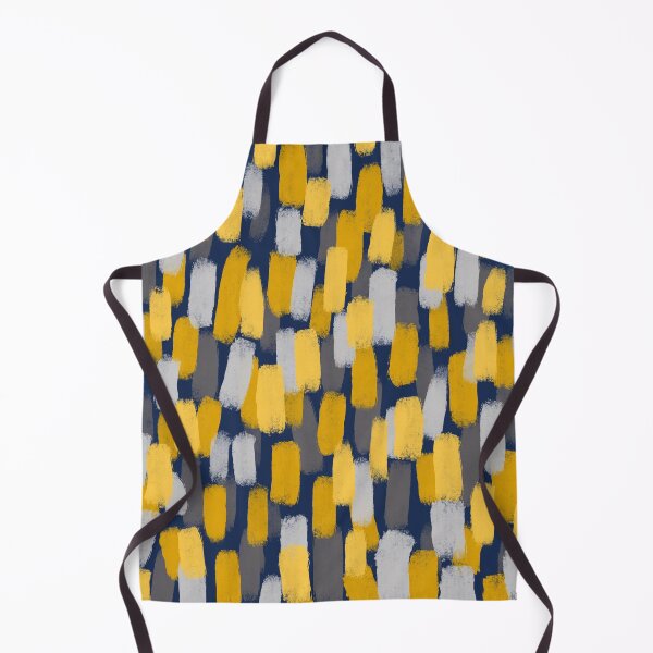 Item preview, Abstract Grey and Yellow Paint Brush Effect on Blue  designed and sold by OneThreeSix.