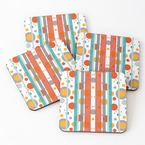 Item preview, Kandinsky-Inspired Abstract Geometric Pattern – Vertical Retro Design designed and sold by Clara Fruggeri.