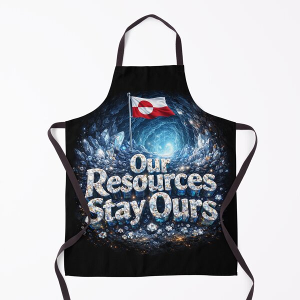 Item preview, Greenland Diamond Mine Flag Resources Stay Ours Protest Energy Tee designed and sold by JaaCreativeShop.