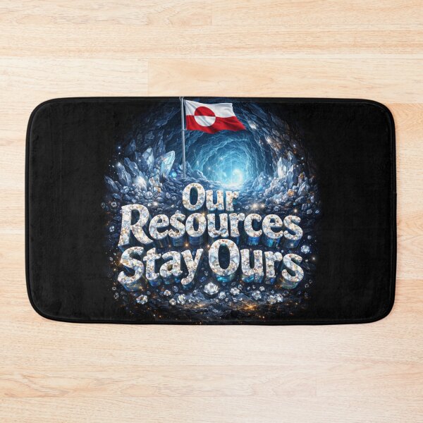 Item preview, Greenland Diamond Mine Flag Resources Stay Ours Protest Energy Tee designed and sold by JaaCreativeShop.