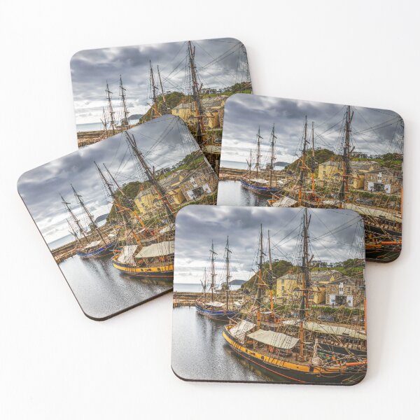 Item preview, Charlestown Harbour with Historic Tall Ships, Cornwall, England designed and sold by Paul Thompson Photography.