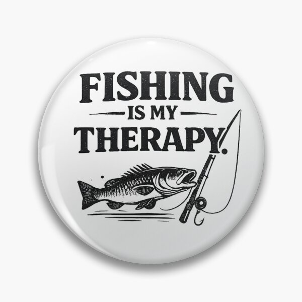 Artikelvorschau, Angeln ist meine Therapie – Vintage-Angler-Zitat | Lustiges Angler-Shirt entworfen und verkauft von FischingVibes.