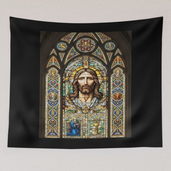 Item preview, Stained Glass Window of Jesus Christ designed and sold by 7She.