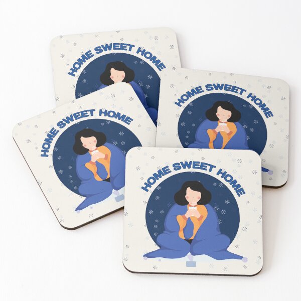 Item preview, Home Sweet Home – Cozy Winter Illustration designed and sold by CozyPrint-CP.