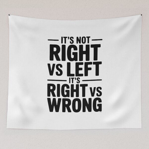 Item preview, It's Not Right vs Left, It's Right vs Wrong designed and sold by Frank Ring.