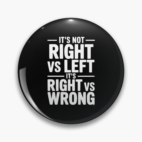 Item preview, It's Not Right vs Left, It's Right vs Wrong designed and sold by Frank Ring.