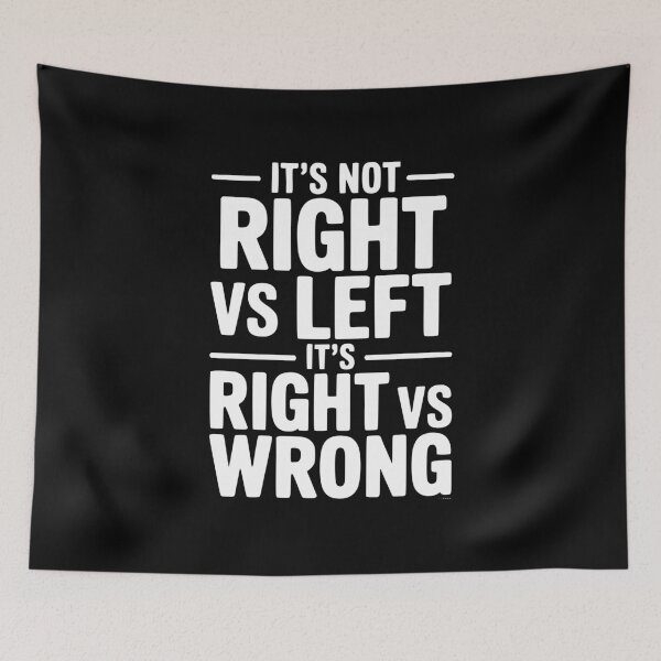 Item preview, It's Not Right vs Left, It's Right vs Wrong designed and sold by Frank Ring.