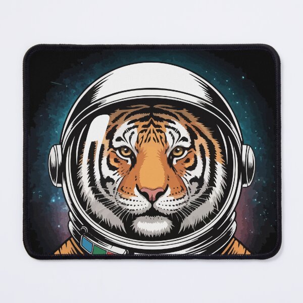 Item preview, Astronaut Tiger Space Illustration – Cosmic Wild Animal Art designed and sold by popcorntot.