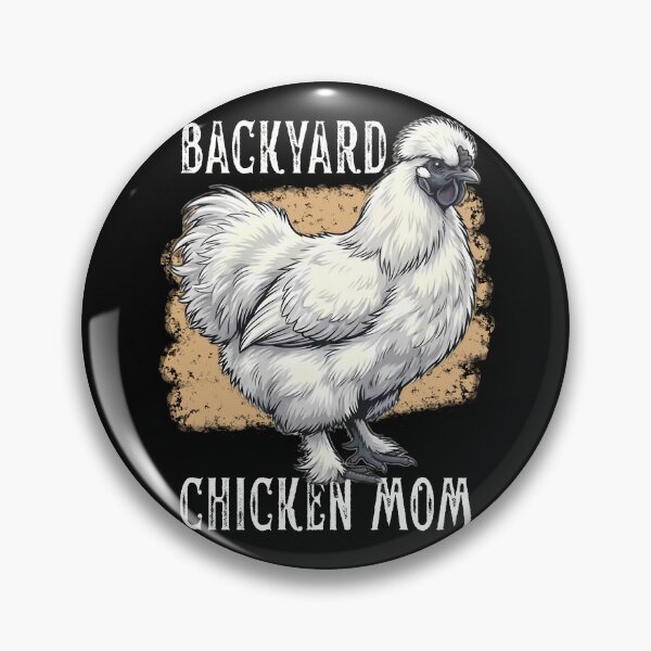 Item preview, Backyard Chicken Mom White Silkie Hen Design Vintage Farmhouse Art designed and sold by MTJ-Mushrooms.