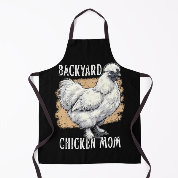 Item preview, Backyard Chicken Mom White Silkie Hen Design Vintage Farmhouse Art designed and sold by MTJ-Mushrooms.