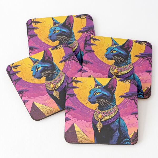 Item preview, Bastet’s Reign: Vibrant Pyramid Sunset designed and sold by Egyptology.