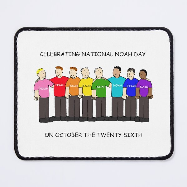 Item preview, National Noah Day October 26th Cartoon Group of Men designed and sold by KateTaylor.