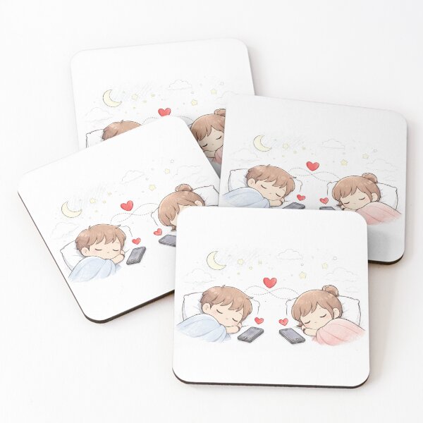 Item preview, Cute Long Distance Couple Love designed and sold by JustOneRep.