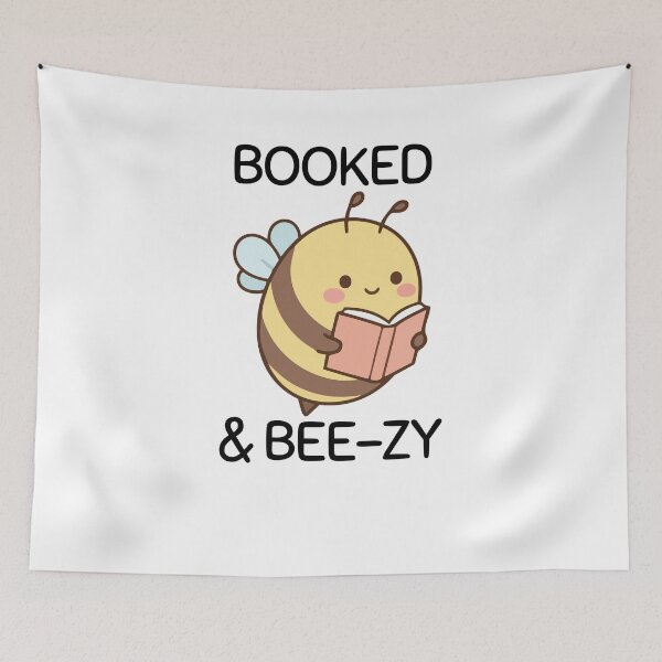 Item preview, Booked and Bee-zy Cute Reading Bookish Kindle  designed and sold by theintentionalteacher.
