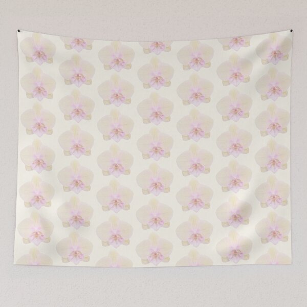 Item preview, yellow pink pastel orchid flower sticker designed and sold by inainart.