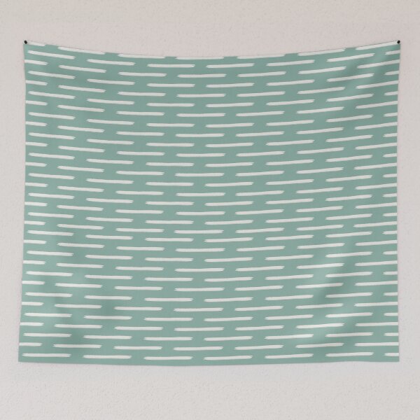 Item preview, Ivory Lines on Light Gray Turquoise designed and sold by KSimpson838.