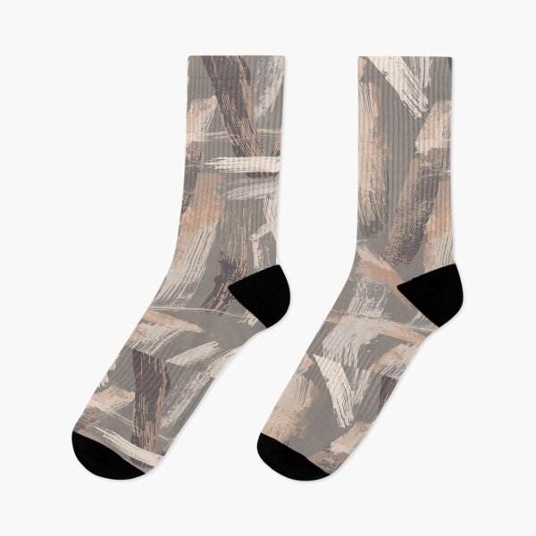 Item preview, Abstract Chalk Mark Pattern in Soft Neutrals designed and sold by mari0n980.