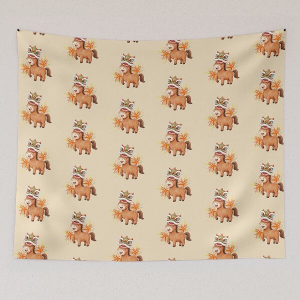 Item preview, Lucky Horse Lion Dance designed and sold by RosalinesEyes.