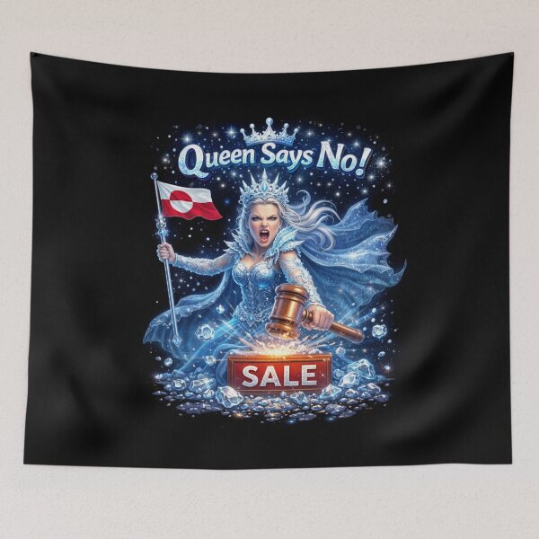 Item preview,  Ice Queen Gavel No Sale Greenland Queen Says No Protest Fantasy Tee designed and sold by JaaCreativeShop.