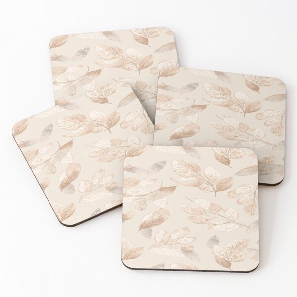 Item preview, Abstract Leaf Imprint Pattern on Pastels designed and sold by mari0n980.