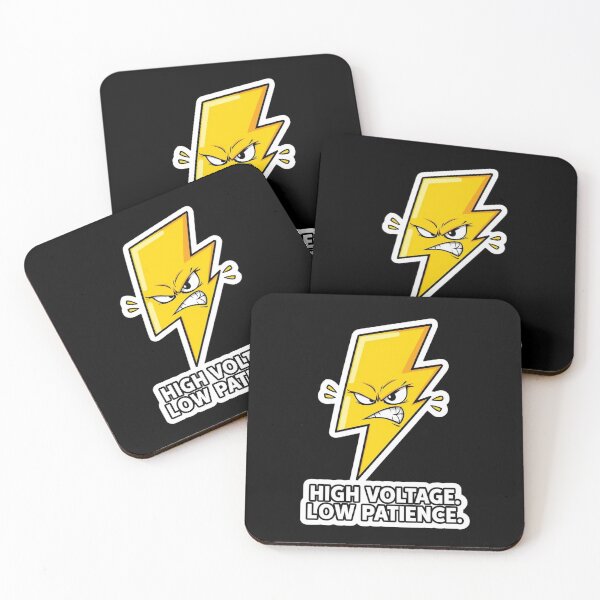 Item preview, High Voltage Low Patience Funny Gifts For Electricians designed and sold by PaulaArtworks.