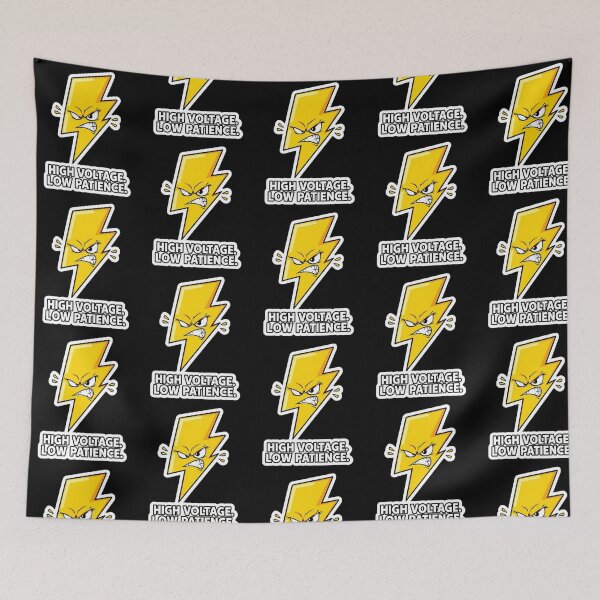 Item preview, High Voltage Low Patience Funny Gifts For Electricians designed and sold by PaulaArtworks.