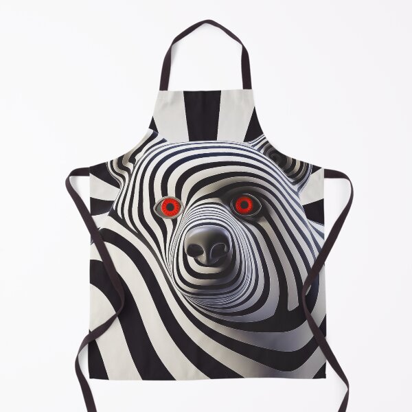 Item preview, Hypnotic Striped Bear With Red Eyes Op Art designed and sold by Amanda's Factory.