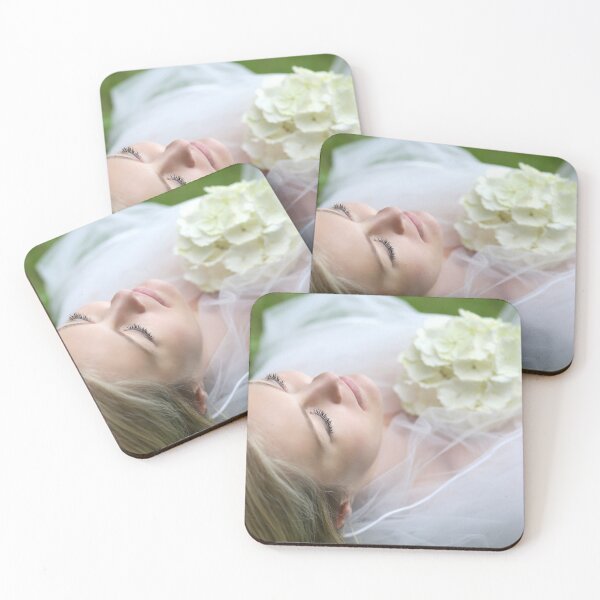 Item preview, A pretty woman in a white dress is lying on the floor. designed and sold by ewawrona.